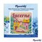 Figured'Art Mini Paint by Numbers Kit for Adults with Frame Travel Poster Lucerne Small format 8"x8" - Craft Art Painting DIY Canvas Already Stretched on a Wooden Frame